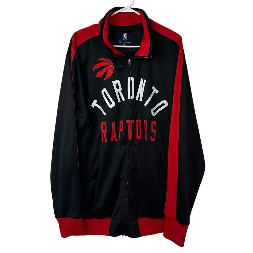 GIII Sports NBA Toronto Raptors Men’s Full Zip Track Jacket Size 3XL Basketball - Picture 1 of 11